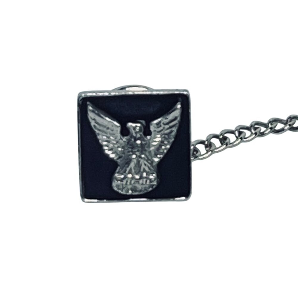 Vintage Sterling Silver Tie Tack With Eagle (1289-A-B) - Picture 2 of 4